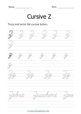 how do you make a cursive z