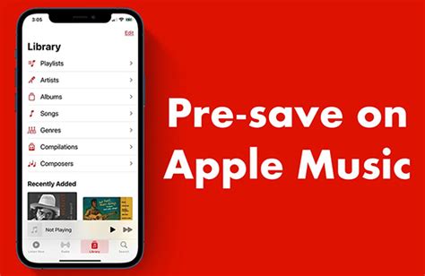 how to pre save on apple music